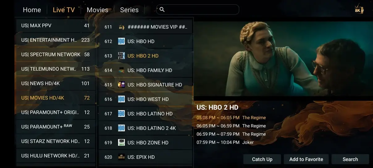 FreeGoTV streaming interface preview 1
