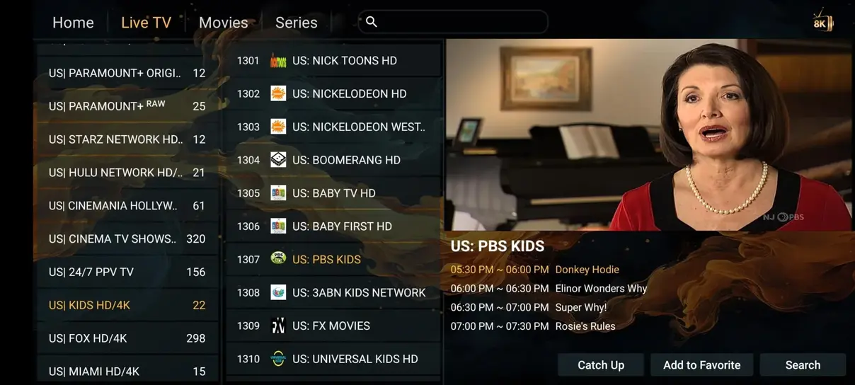 FreeGoTV streaming interface preview 2