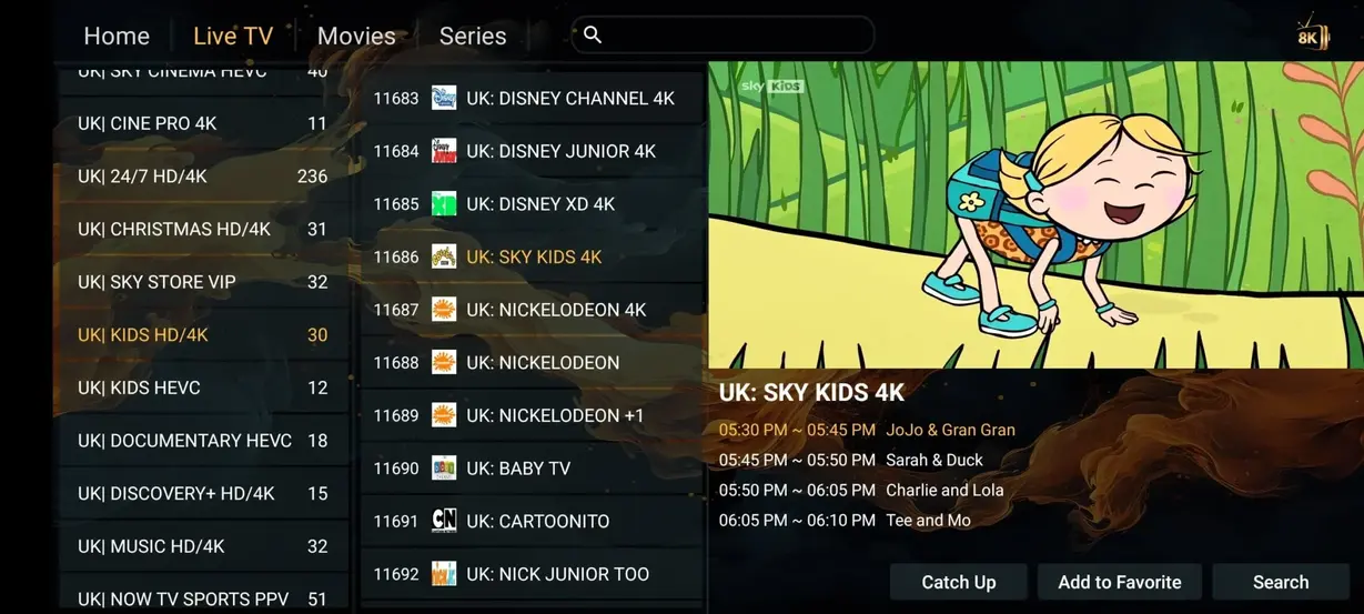 FreeGoTV streaming interface preview 8