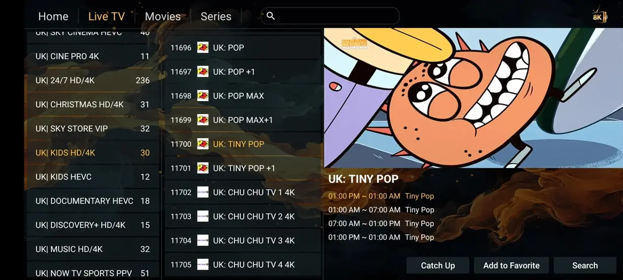 FreeGoTV streaming interface preview 9