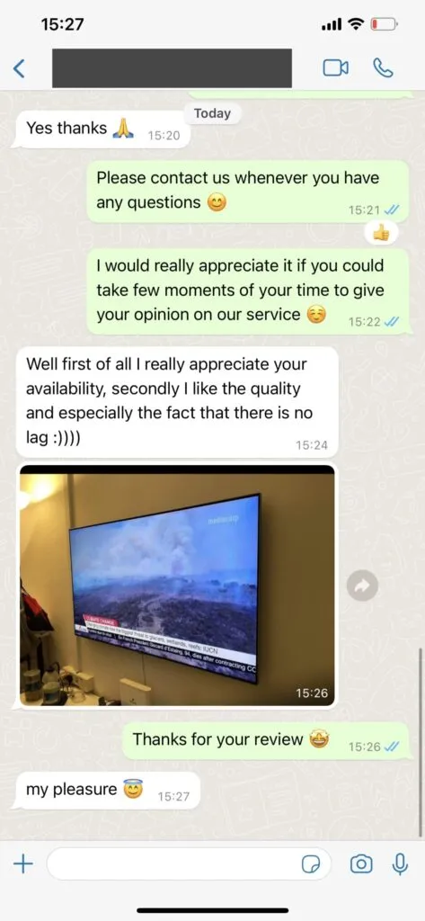 Illustrative FreeGoTV WhatsApp support conversation 2